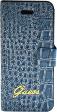 Чехол для телефона Guess Slim Folio Case Croco Blue для iPhone 5 Blue