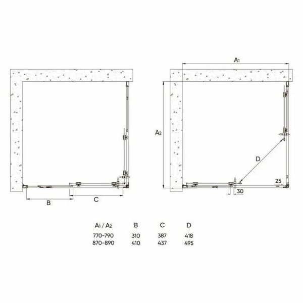 Душевой уголок Veconi RV-113B 90х90х185 см