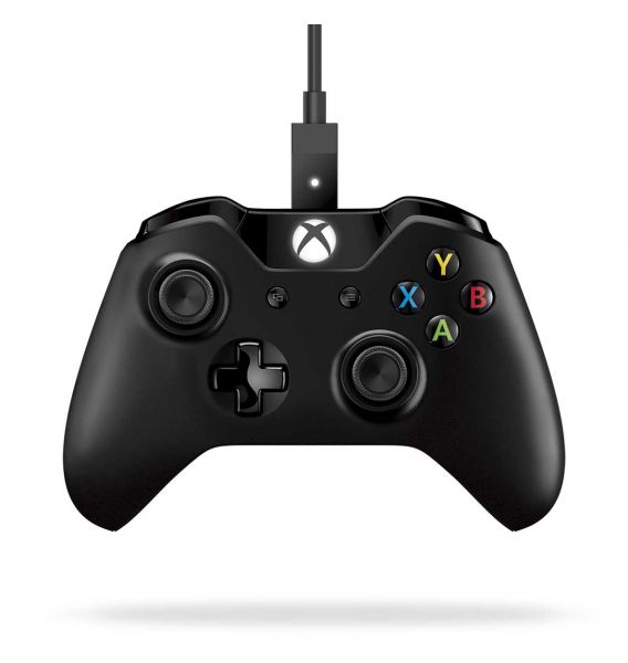 Джойстик Xbox One Controller + Cable for Windows black, PC /  One