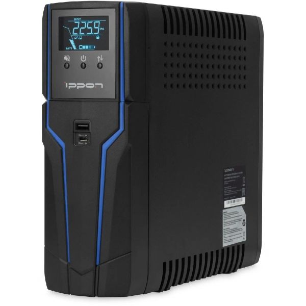 Источник бесперебойного питания Ippon Game Power Pro 1000 черный, 1000BA